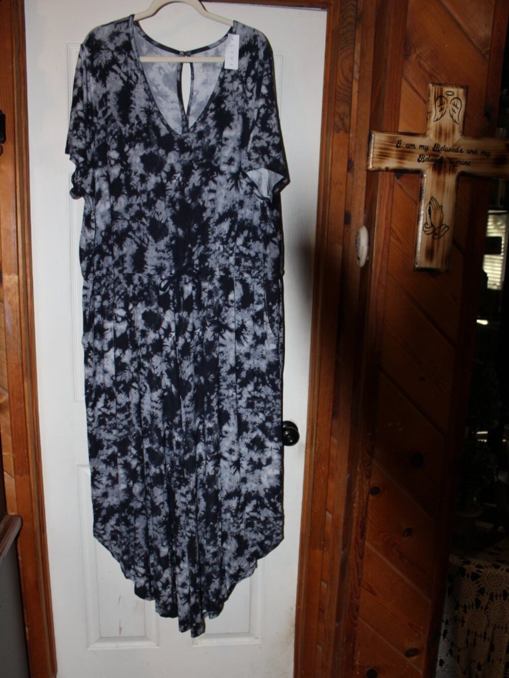 NWT Lane Bryant LIVI Blue Tie-Dye Jumpsuit size 26/28 SUPER FUN! CUTE!! - Picture 7 of 13